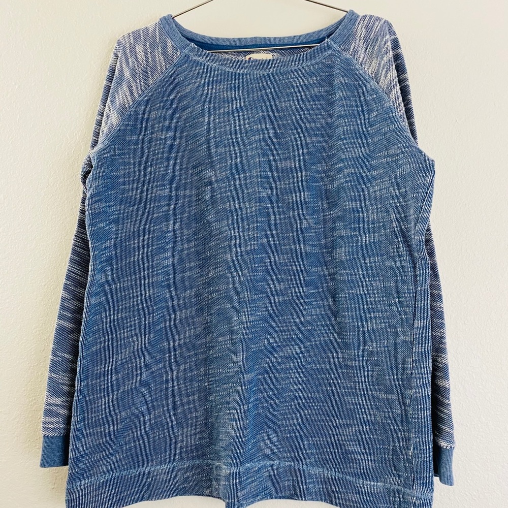 Champion Heather Blue Crewneck Cotton Pullover